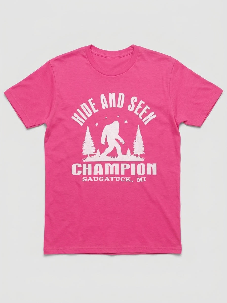 Graphic Tee- Bigfoot "Hide and Seek Champion"