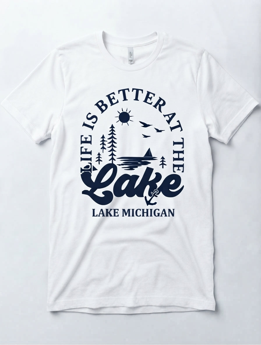 Graphic Tee- "Life Is Better At The Lake"