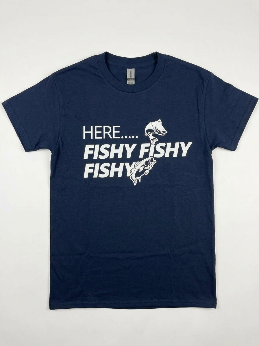 Graphic Tee - "Here Fishy Fishy Fishy"