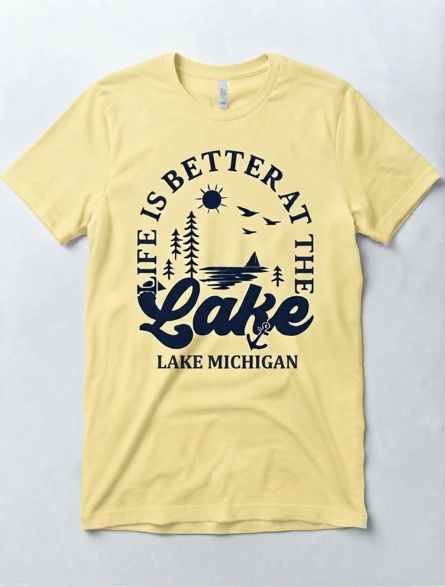 Graphic Tee- "Life Is Better At The Lake"