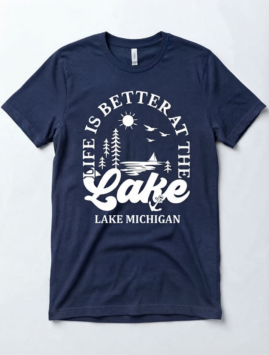 Graphic Tee- "Life Is Better At The Lake"