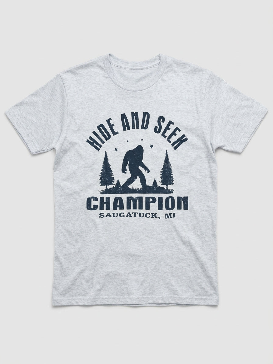 Graphic Tee- Bigfoot "Hide and Seek Champion"