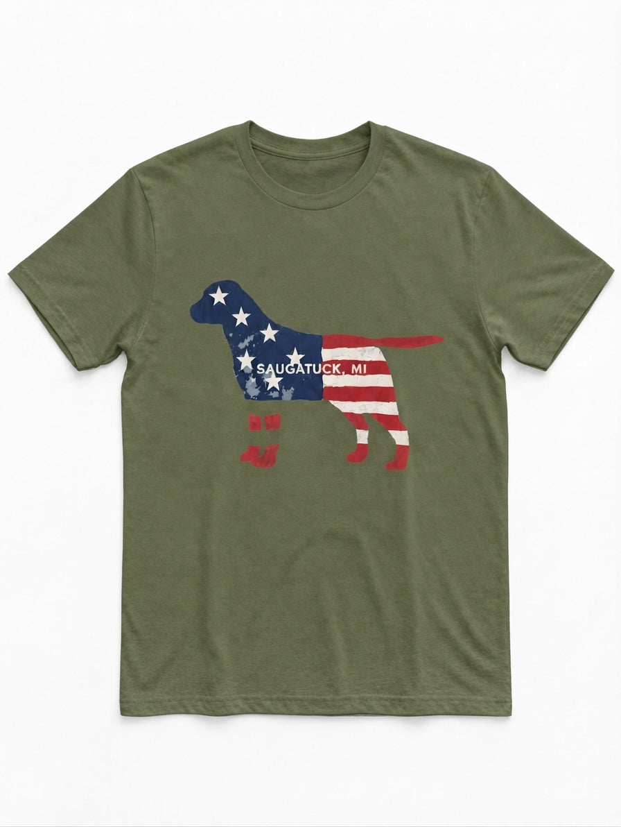 Graphic Tee- "USA Dog"