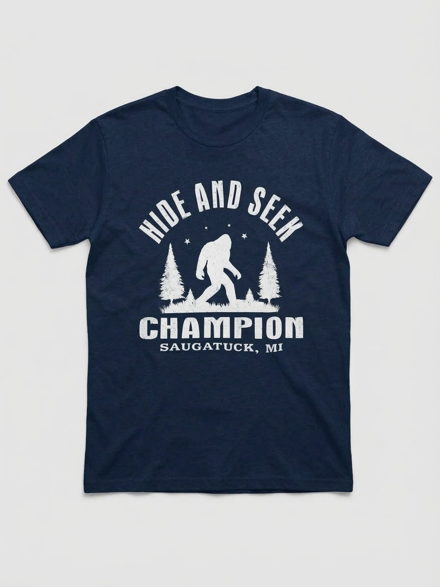 Graphic Tee- Bigfoot "Hide and Seek Champion"