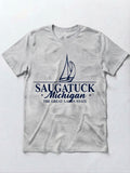 Graphic Tee - Saugatuck Michigan Boat Design #154