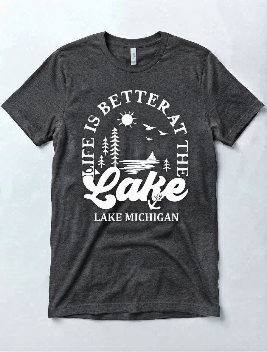 Graphic Tee- "Life Is Better At The Lake"