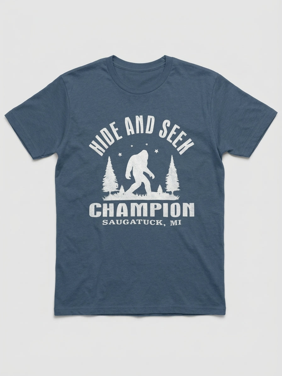 Graphic Tee- Bigfoot "Hide and Seek Champion"