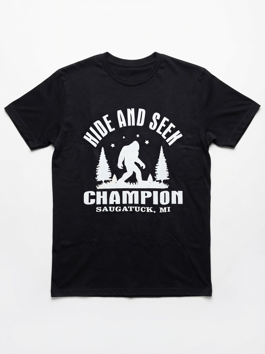 Graphic Tee- Bigfoot "Hide and Seek Champion"