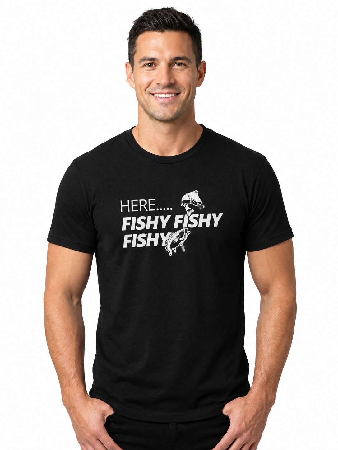 Graphic Tee - "Here Fishy Fishy Fishy"